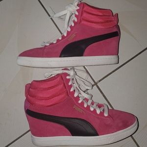 women's puma high heel sneakers